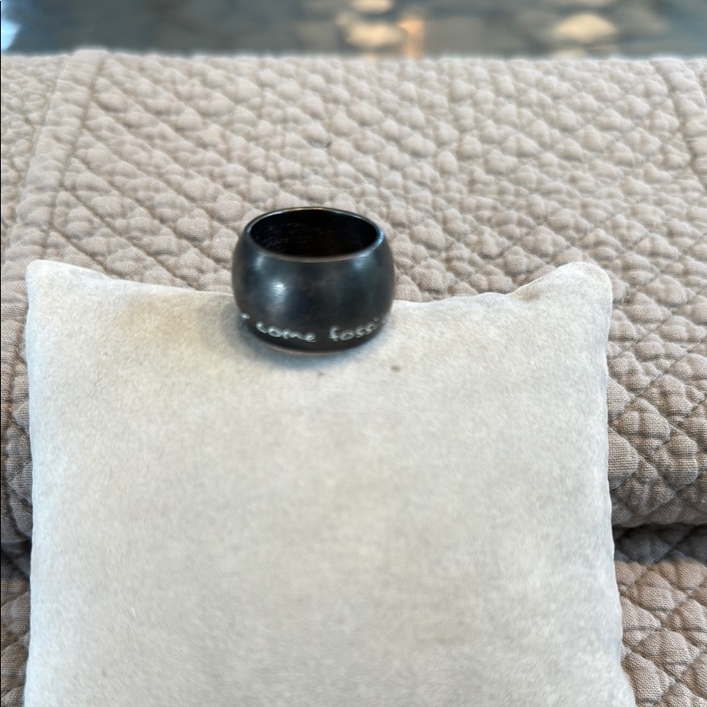 Modern Black Matte Ring Jewelry
